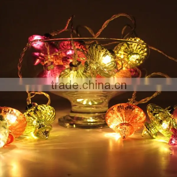 Colorful Silver Glass Lantern Fairy Light String HNL308B photo-4