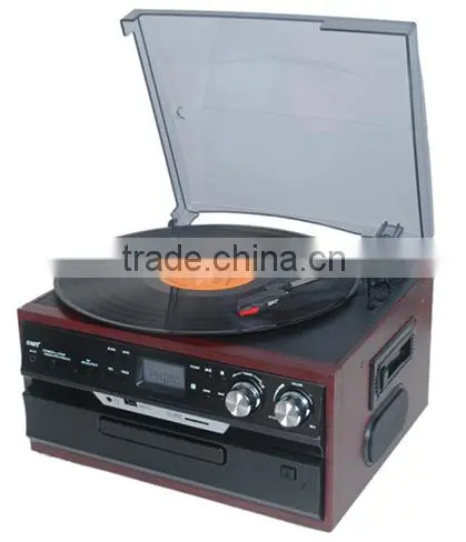 TR-17CD:Turntables With Vinyl Records Player Usb Record CD AM FM Radio Cassette photo-4