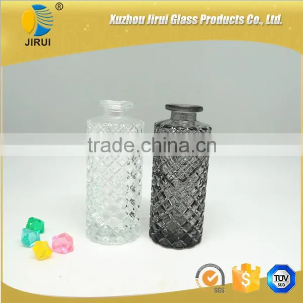 Wholesale 160ml Diamond Smoke Grey Fragrance Diffuser Glass Bottle Supplier's Choice photo-2