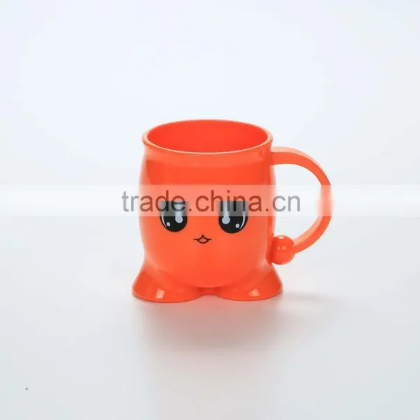 Reusable Cartoon Plastic Cups --Orange photo-4