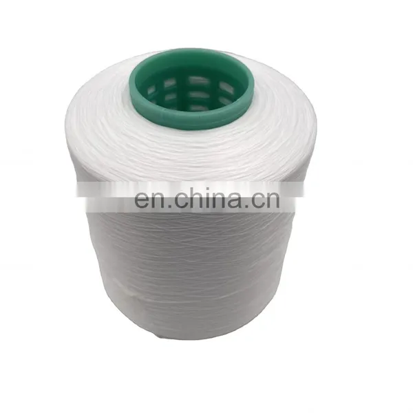 Best Selling 100% Polyester Sewing Thread 150D Raw White Overlock Thread photo-2