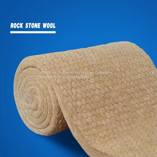 Thermal Insulation Materials FM Certificate Rock Wool Blanket With Aluminum Foil FSK Facing /wire Mesh