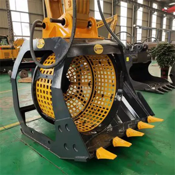 ZHONG XIE Engineering and Construction Machinery Hydraulic Rotary Screen Bucket photo-3