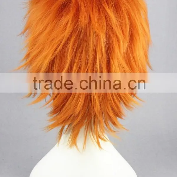 High Quality 35cm Short Straight Shugo Chara Wig Souma Kukai Orange Wig Synthetic Anime Wig Cosplay Hair Wigs photo-5