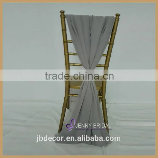 SH043J Hotsale and Popular Chiffon Blush Chair Sashes photo-3