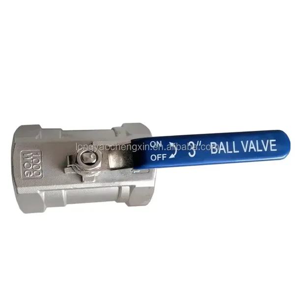 Durable ANSI API 2 Piece Food Grade Stainless Steel 304 316 Ball Valve 1000 WOG Soft Seal Internal Thread Manual Ball Valve photo-3