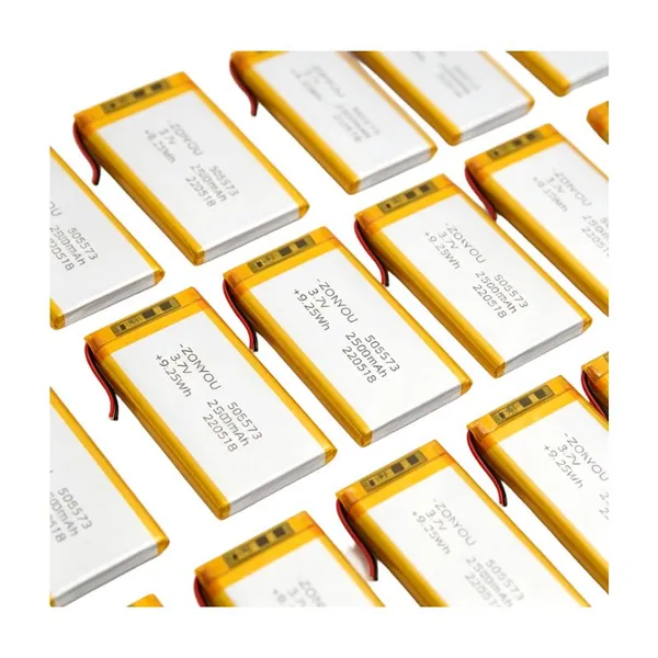 Grade a 3.7V Pouch Cell 505573 Li-Polymer Battery 2500mAh NCM Batteries for Solar Light photo-3