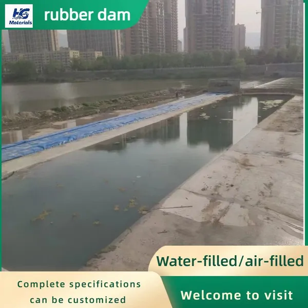 Landscape Rubber Dam, Inflatable Rubber Dam, Water-filled Retaining Dam, Slope Type, Support Installation photo-1