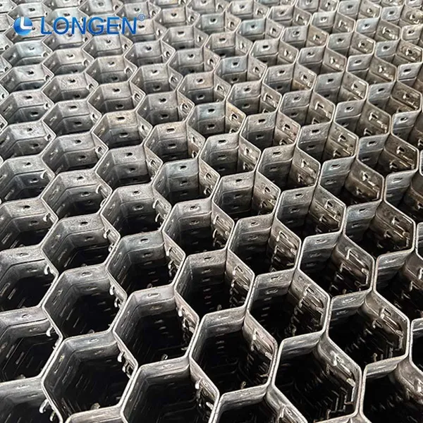 Standard Form Twist Pin Custom Stable Structure for Curved Ducts Hexsteel Structure Mesh Tortoise Shell Net photo-2
