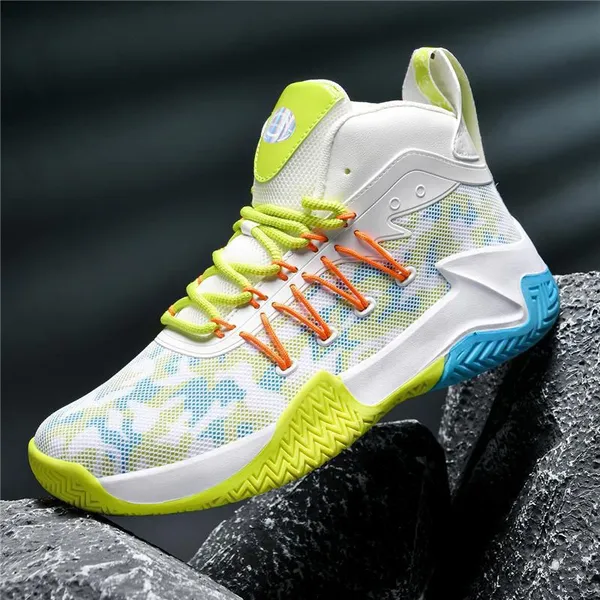 Men Basketball Shoes Kids Winter Leather Shock Absorption Shoes Wear-resistant Boots Waterproof Sports Sneaker Non-slip High Top Trainers Wholesale photo-4