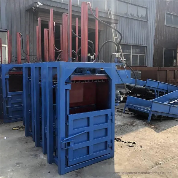 11-kilowatt 180-cylinder Iron Drum Flattening Machine, Stainless Steel Pipe End Flattening Machine, Vertical Hydraulic Baler photo-2