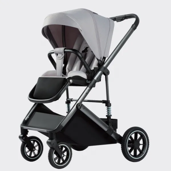 Oem Customized Aluminum Alloy Luxury Frame Compact Folding Baby Stroller