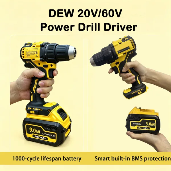 Cordless Impact Hammer Power Drill Driver Tools Replacement 20V 60V Rechargeable Battery DCB612 DCB609 DCB606 DCB206 for DEW photo-2