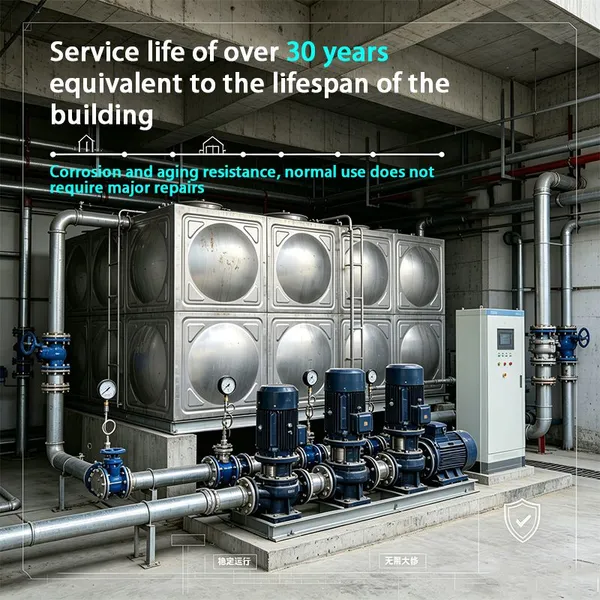 Automatically Clean Stainless Steel Water Tank Self-Cleaning Industrial Water Storage Tank