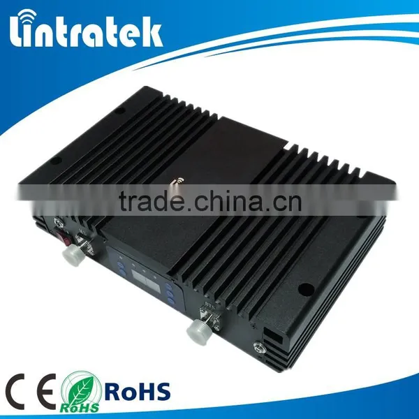 China mobile amplifier Lintratek high gain 75db 3G PCS 1900mhz mobile signal repeater with automatic level control function