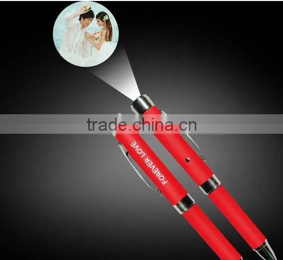 Higher Quality Led Metal Projector Pen,full Metal Custom Logo Pprojector Ballpen,led Ballpen for Promotional Gifts,led Laser Pen photo-2