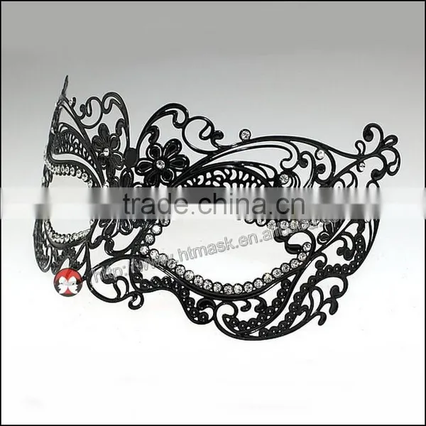 Bendable Laser Cut Hollow Out Black Prom Queen The Marc Hall Story Mask photo-2