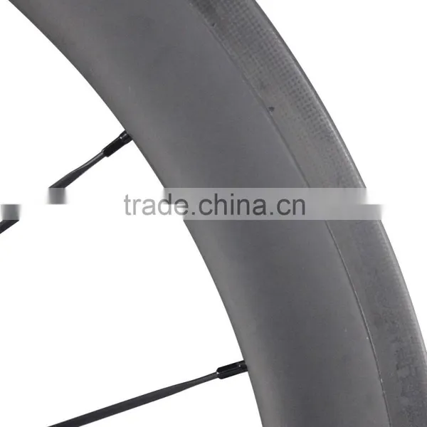 2016 China 700C 50mm Clincher Basalt Brake Surface UD Matt Road Bike Wheels Carbon photo-3