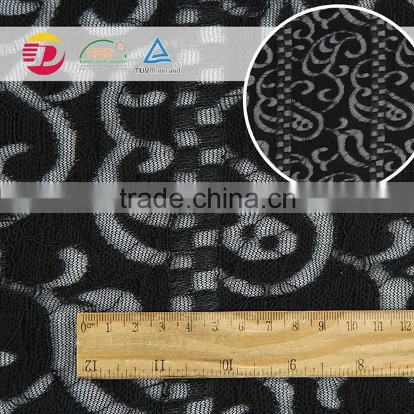 Hot New Product 100 Poly Indian Lace Embroidery Coral Lace Fabric for Sale photo-2