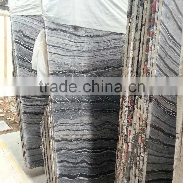 Black Tree Marble Slabs & Tiles, Chinese Black Marble, Black Polished Marble Floor Covering Tiles, Wall Tiles photo-5