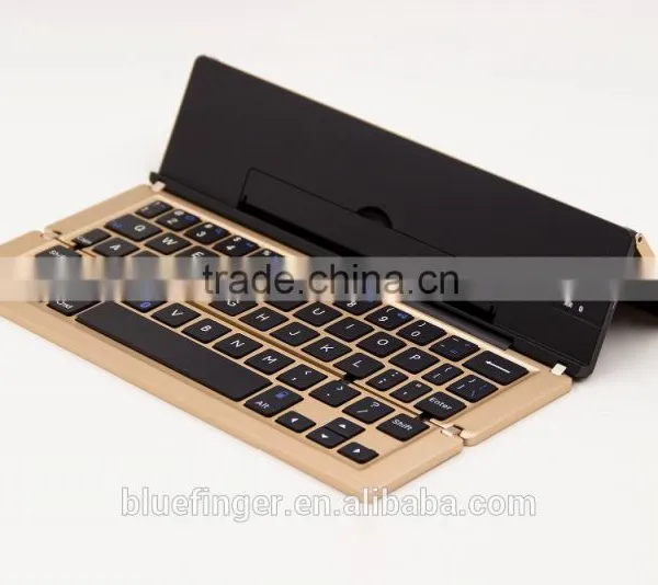 2015 Newest Design Universal Folding Bluetooth Aluminum Keyboard for All Tablets and Smart Phones photo-4