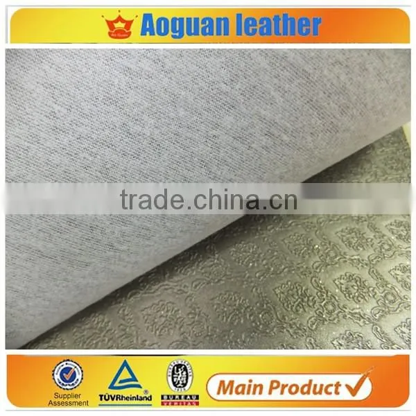 2016 Embossed Leather & Waterproof European Fashion Pvc Leather for Decorative Sofa Leather photo-3