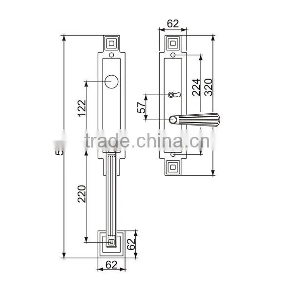 HD8658-cu87 Duluxe Handle Lock photo-2