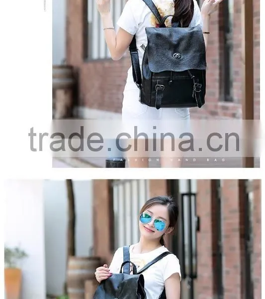 Fashionable Cowhide Leather Backpack Bags Female Bags photo-5
