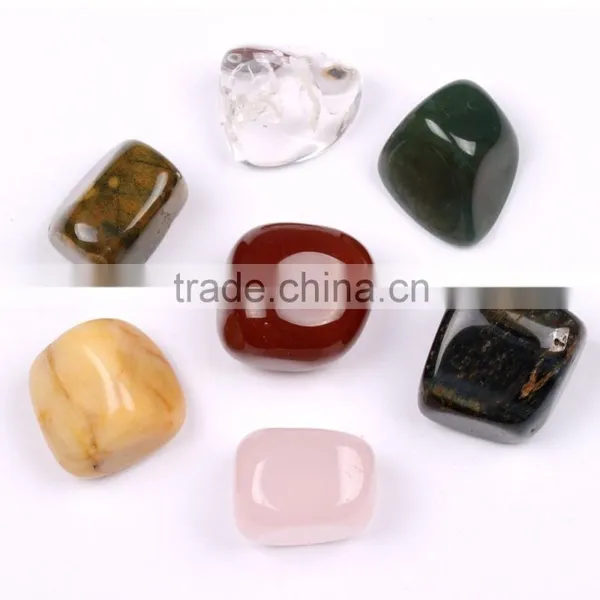 20mm Green Moss Agate Tumbled Stones photo-3