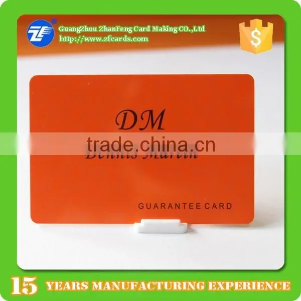 Guangzhou PVC Black Warranty Card Making for Watch photo-5