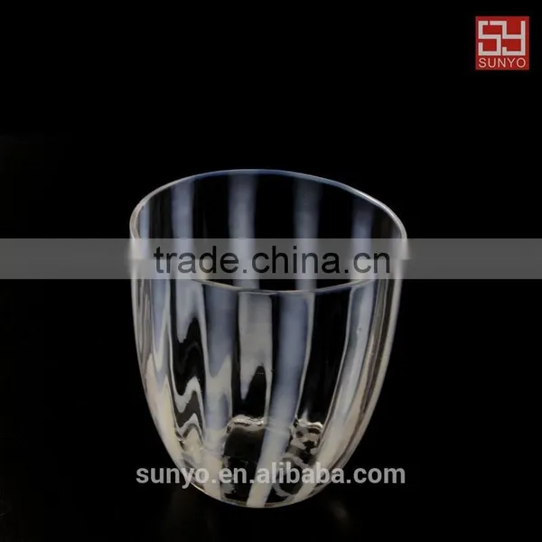 NEW PRODUCT!Mouth Blown Whisky Glass With White Porcelain Decoration photo-6