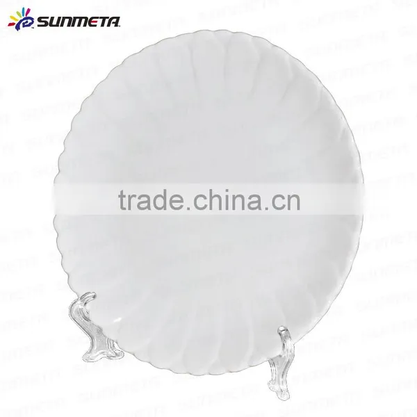 China Manufactory Subimation Rim Golden Wavy Plate w photo-4