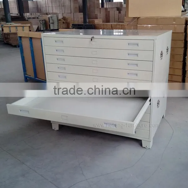 Office Furniture Steel Drawing Cabinet / Steel Map File Cabinet photo-5