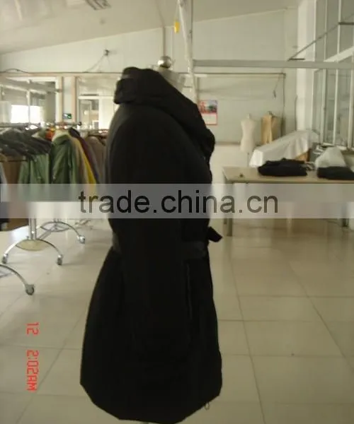2015 Fashionable Coat Style Long Warm Hood Women Winter Jacket