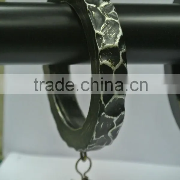 Modern Curtain Rod Rings With Clips For 1", 1-1/4" and 1-1/2" Curtain Rods, Modern Window Treatments photo-4