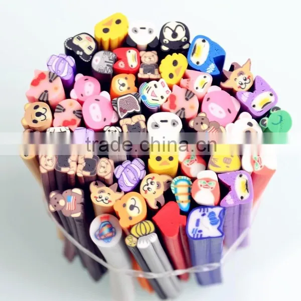 Fruit Nail Art Fimo 12 Style 3D Design Decoration Tips UV Acrylic Clay Manicure Rhinestones Animal Fruit Fimo ZX:RT680