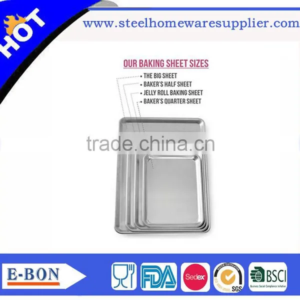 Kitchen Tool Stainless Steel Food Tray photo-3