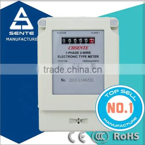 DDS196 Type Single Phase Electronic Active Watt Hour Digital Power Meter Socket photo-2