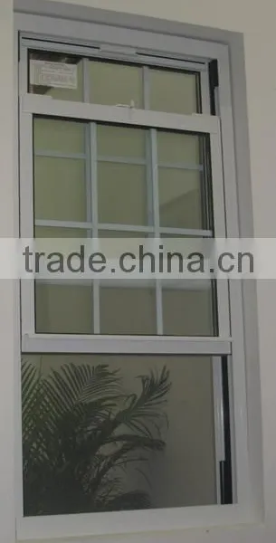Plastic American Lifting Window Material and Horizontal Opening Pattern Pvc Double Window photo-3
