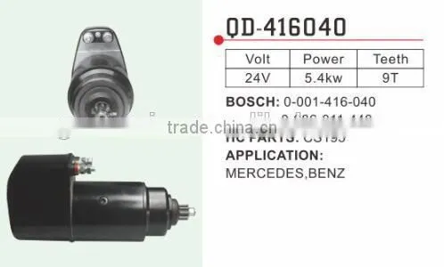 Starter Motor Bosch 0-001-416-040 0-986-011-440 HC Parts CS195