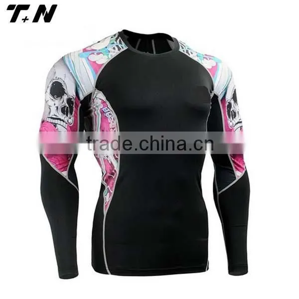 Blank Rash Guard Rashguard Mma Cutom Black photo-4