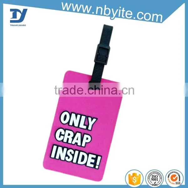 Strap Attach Customized Soft PVC Luggage Tag photo-6