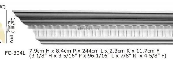 High Quality Good Price Beautiful New Modern Luxury Decorative pu Carved Cornice Mouldings photo-6