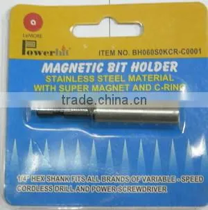 Magnetic Bit Holder - By Stainless / Zinc / Aluminum Holders and Crv 1/4" Hex Shank photo-4