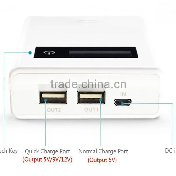 QC2.0 Qualcomm Quick Charge 2.0 10000mA Dual Port Power Bank With LED Indicators photo-3