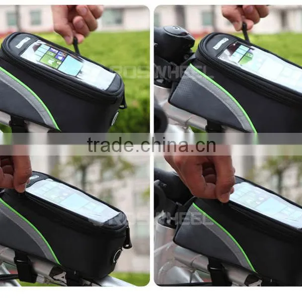 Factory Wholesale Package Outdoor Cycling Waterproof Bike Bag With Mobile Phone Screen Touch Large Size 5.5-inch photo-6