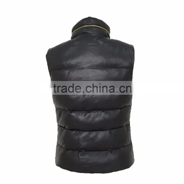 PU Women Faux Fur Vest 2016 Europa Style photo-3