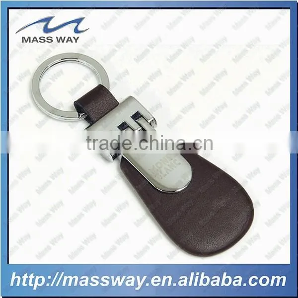 Novelty Blank Custom Made Metal Leather Keychain photo-2