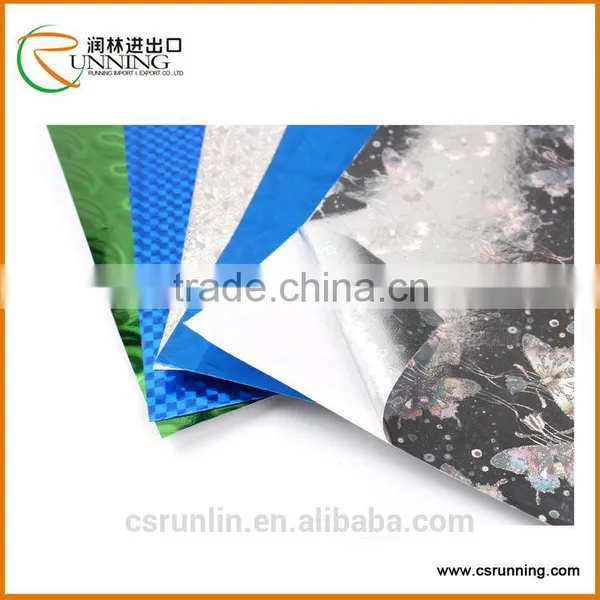 Printing PVC Book Covering Film,No-phthalic Vinyl Covering Film,self Adhesive Holographic Film photo-2