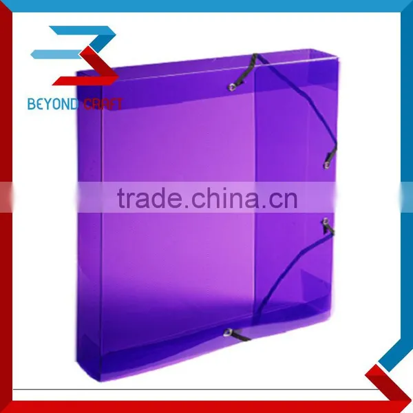a4 size plastic elastic pp pocket folder box                        
                                                Quality Choice
